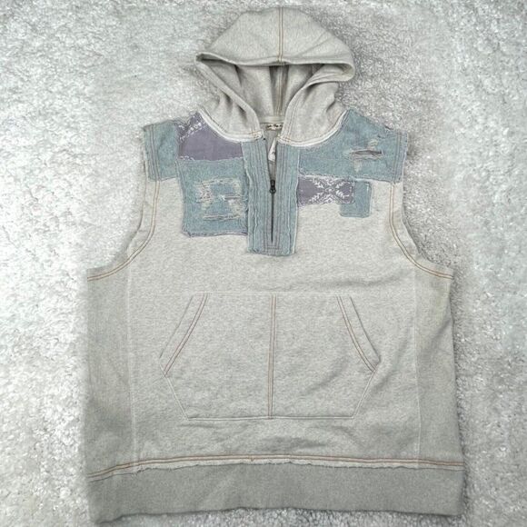 Free People Santa Fe Patchwork Sleeveless Hoodie NEW - Picture 2 of 11